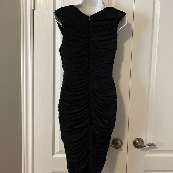BA Nites Formal evening Black rutched dress - Picture 5 of 6